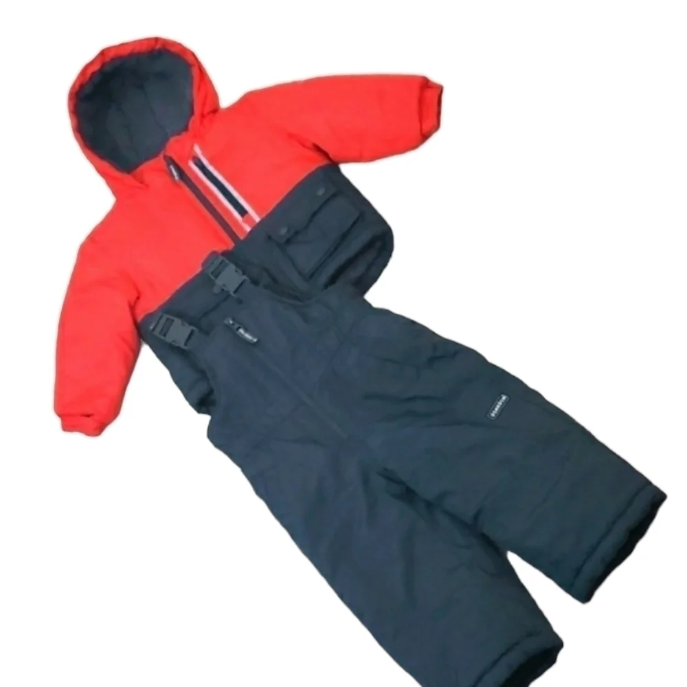 Oshkosh B'gosh~Baby Boy's 18M~Red/Black Winter 2PC Jacket/Pants Puffer.